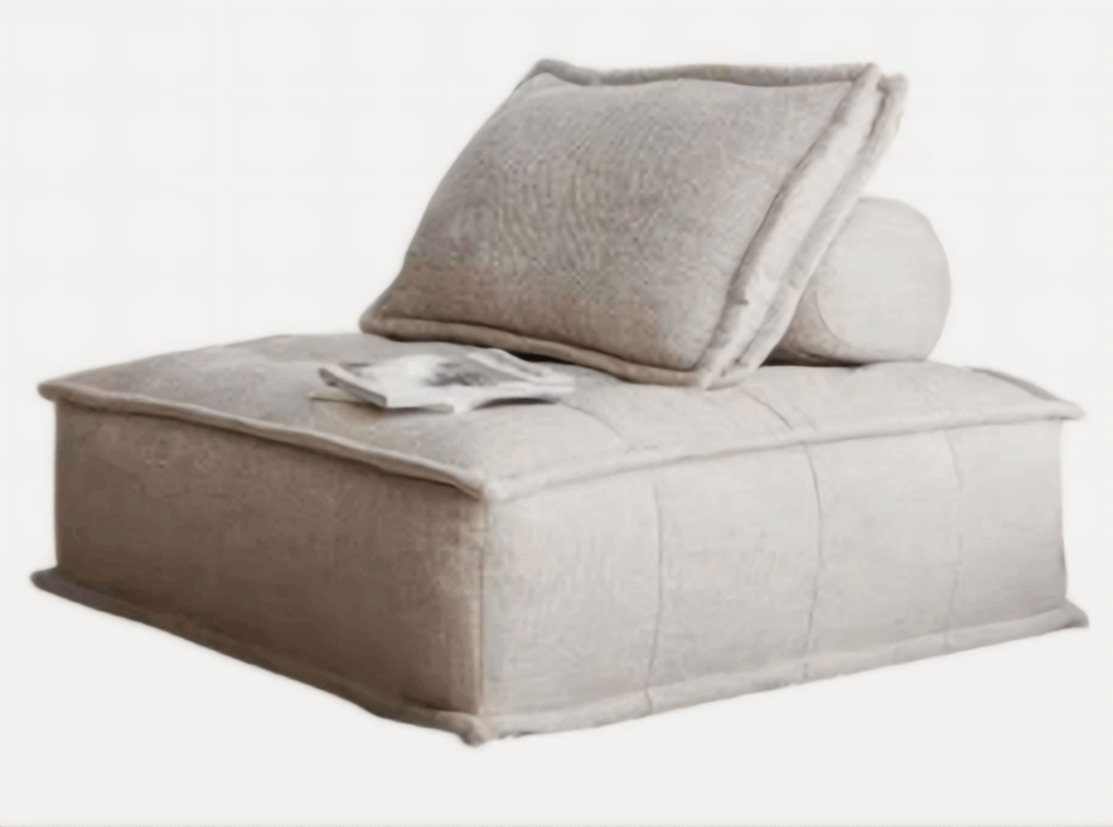 Space saving reception furniture in a compact corporate waiting room