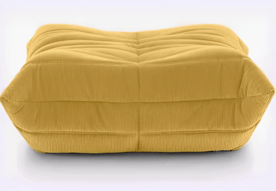 Modern modular office sofa in a Spanish corporate lobby