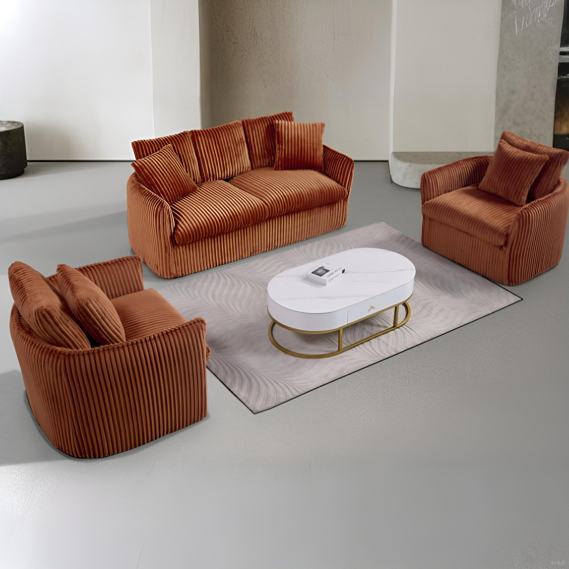 Modern office lobby with professional lounge seating