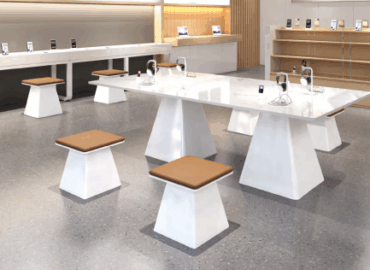 Sustainable office furniture made from recycled materials for a green 2026 workspace.