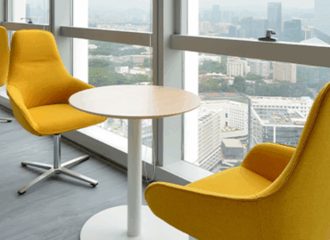Height adjustable desks in a corporate setting