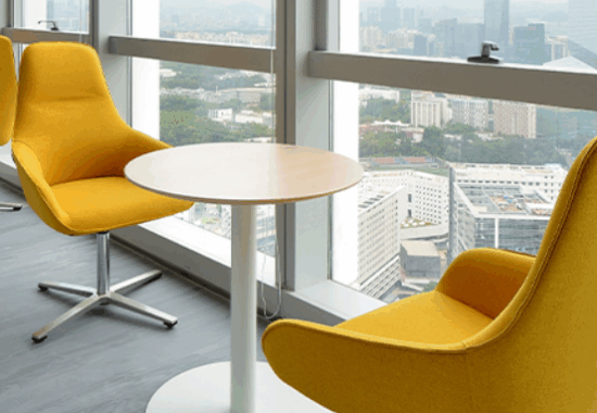 Modern modular office desk configuration in a 2026 corporate setting