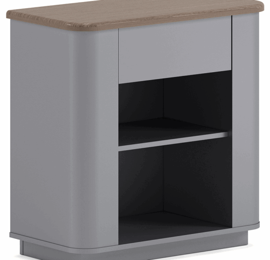 Sustainable wood and metal office desk materials