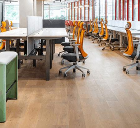 Comparison table showing different office furniture materials
