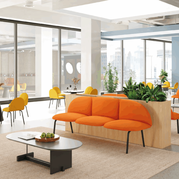 Luxury executive office suite with sustainable wood finishes and modern design