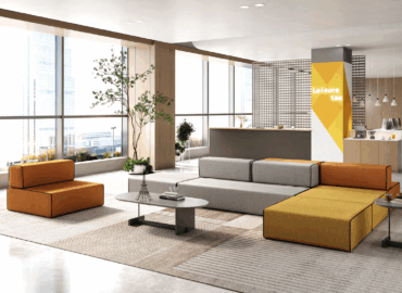 Detailed 2D furniture floor plan with dimensions
