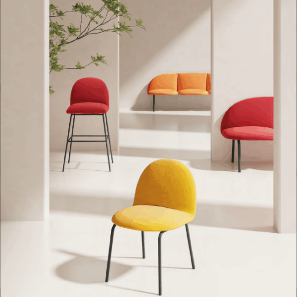 Ergonomic height adjustable desks in a contemporary office setting