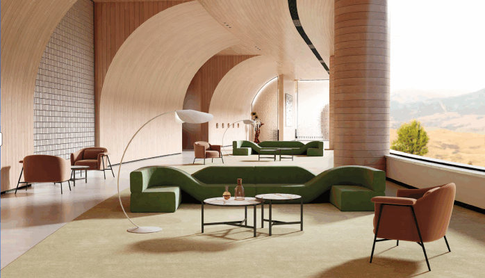 Collaborative office seating options for team spaces