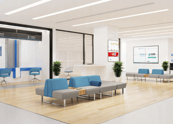 Business professional reviewing a furniture procurement contract