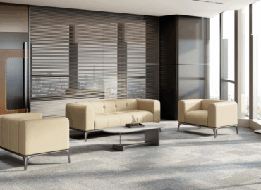 Warehouse inventory of bulk office chairs and desks for commercial bids