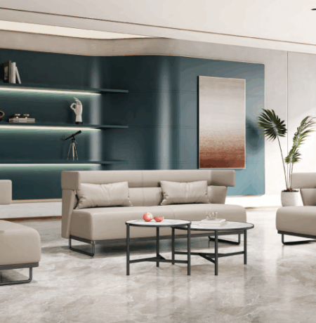 Customized corporate desk configurations for large projects