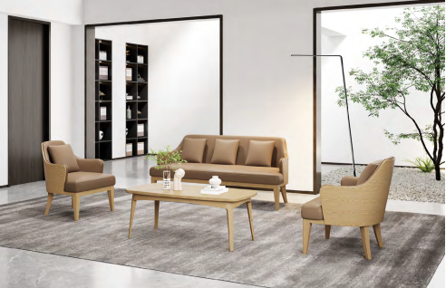 Sustainable office workstations made from recycled materials
