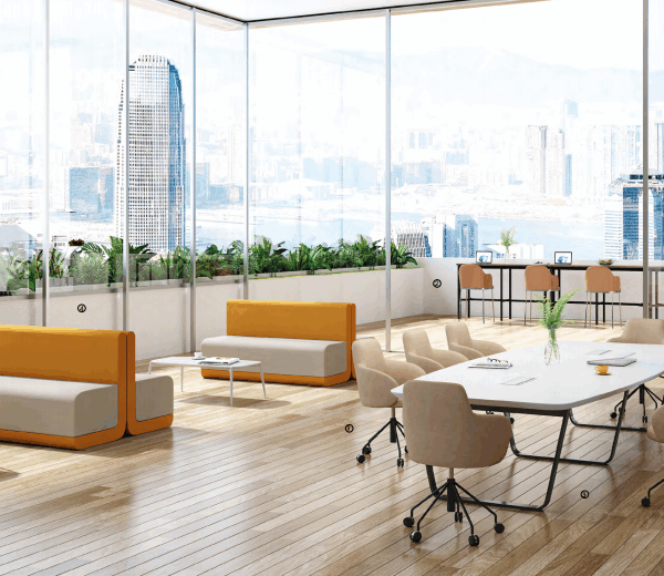 Sustainable office furniture made from recycled materials