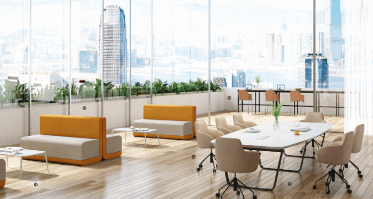 Comparison table of traditional office planning versus 3D design visualization
