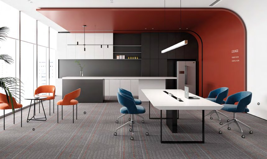 Sustainable office furniture made from eco-friendly recycled materials