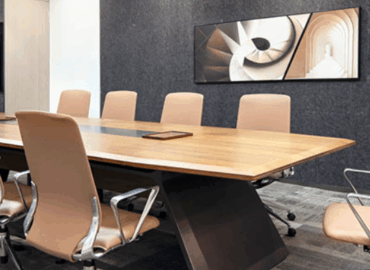 Dual motor sit-stand desk mechanism close-up