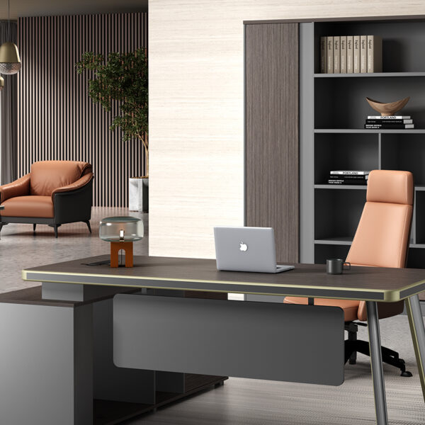 Sustainable office furniture manufacturing process using recycled materials