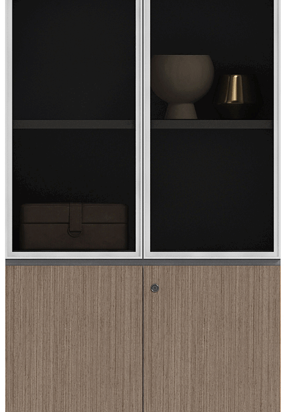 Detailed view of high-quality commercial grade desk finishes