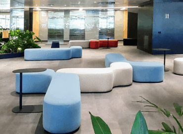 Warehouse prepared for global shipping of wholesale office furniture