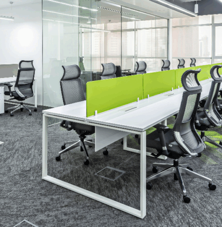 Executive office suite with premium wooden desk