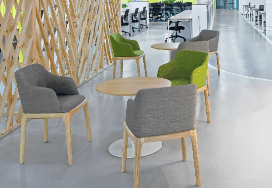 Modern commercial patio featuring premium rattan furniture sets